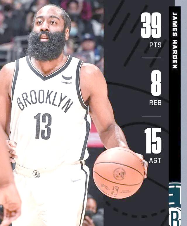 哈登在篮网比赛中败北，重要助攻引发热议！赛场气氛高涨的简单介绍-jiuyou